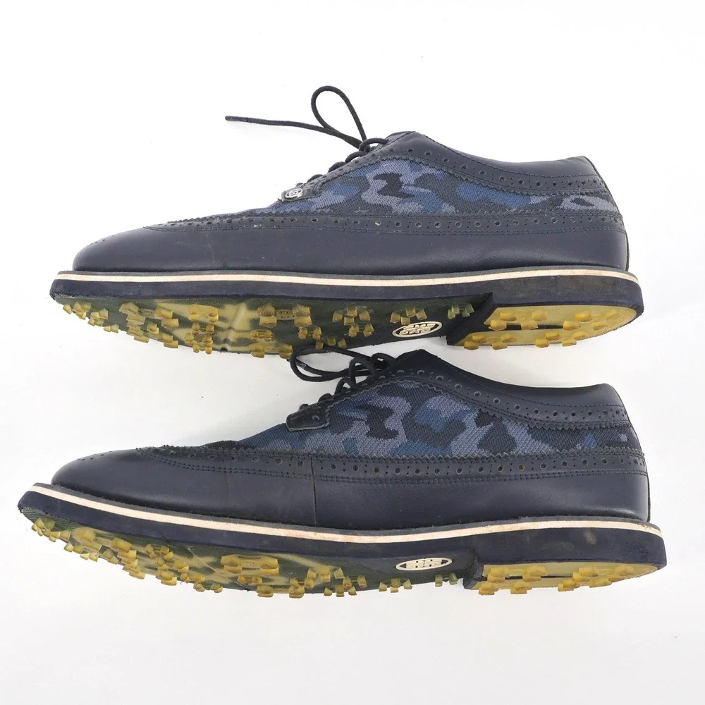 G/FORE‎ Longwing Gallivanter Camo Knit Golf Shoes Navy Mens 12